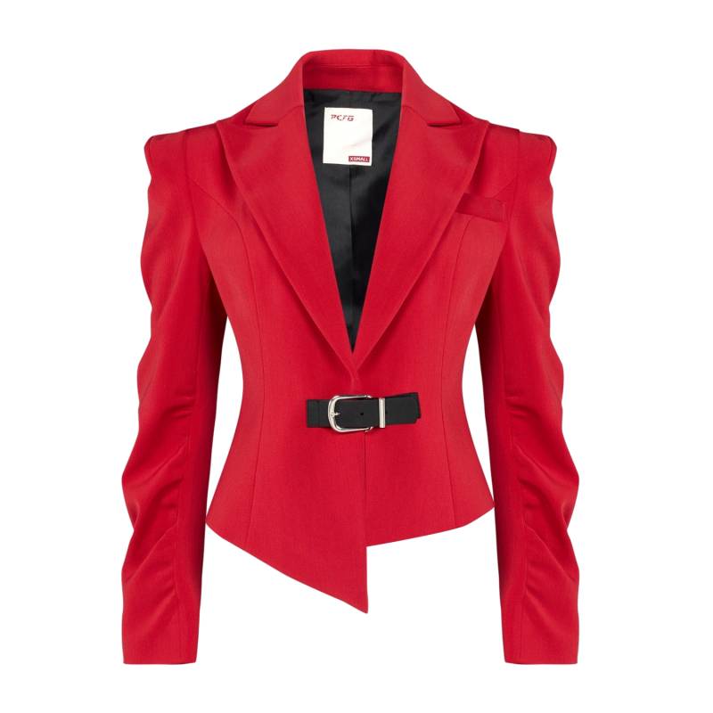 YOUR *ITCH FITTED BLAZER JACKET - SAMBA - Red - XS - PCFG - Blazers von PCFG