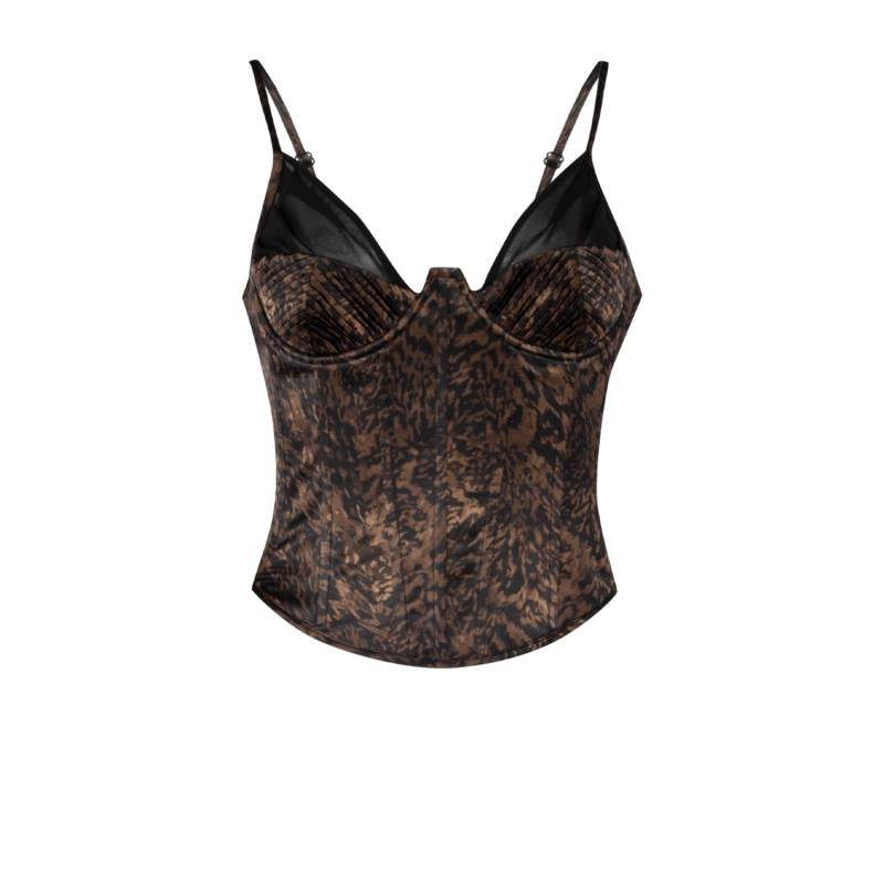 YOUR *ITCH KANGAROO CORSET TOP - LEOPARD - Multi color - M - PCFG - Tops von PCFG
