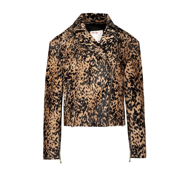 PCFG | YOUR *ITCH KANGAROO LEATHER JACKET - LEOPARD | Women's Multi color Leather jackets von PCFG