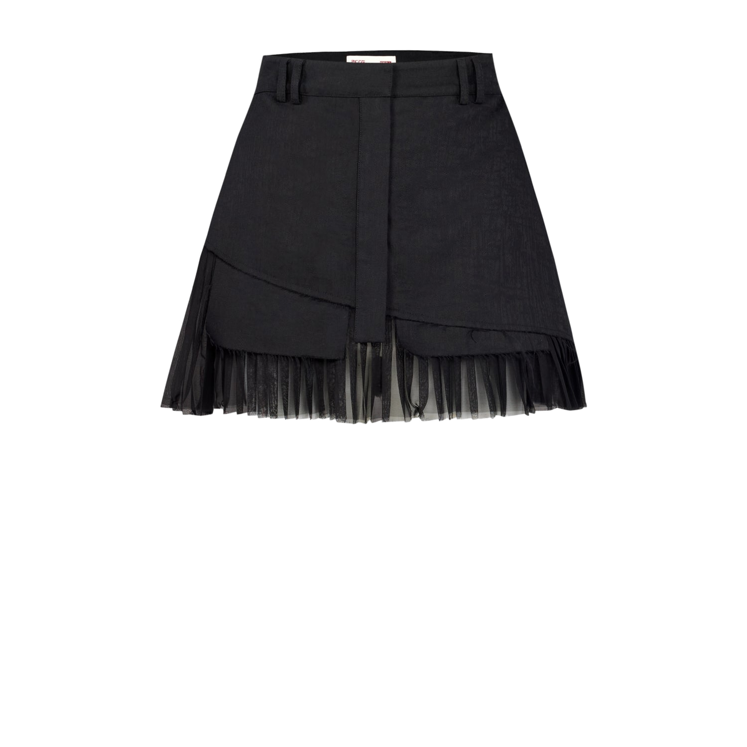 YOUR *ITCH PLEATED SKIRT - JET BLACK - Black - XS - PCFG - Mini skirts von PCFG