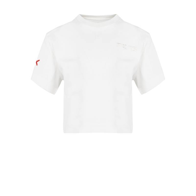 PCFG | YOUR *ITCH SHOULDER PADDED T-SHIRT - WHITE | Women's White Crop tops von PCFG
