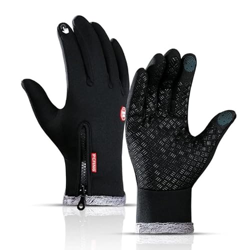 PCFING Winter Handschuhe Damen, Unisex Touchscreen Warm Handschuhe, Wasserdicht, Winddicht & rutschfest-L von PCFING