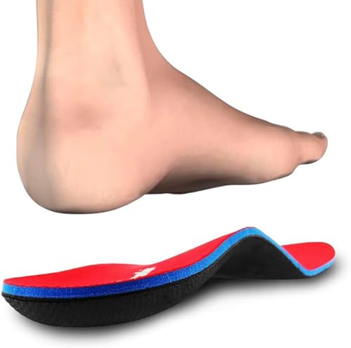 PCSsole Orthopädische Einlegesohlen für Plattfuß,Fersensporn,Plantarfasziitis, Schuhe Einlagen für Arbeitsschuhe, Sport,Schuheinlagen für Damen und Herren,Rot, EU35-36 von PCSsole