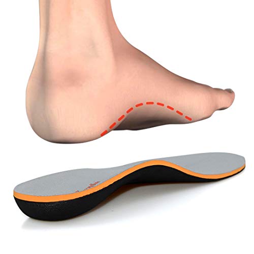 PCSsole Orthopädische Einlegesohlen für Plattfuß, Fersensporn, Plantarfasziitis, Schuhe Einlagen für Arbeitsschuhe, Sport, Schuheinlagen für Damen und Herren, Grau, EU38-39. von PCSsole