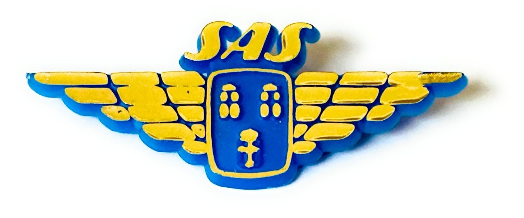 Vintage 1980Er Jahre Sas Candinavian Airlines Pilot Kunststoff Kiddie Flügel Pin Vintage 1980Er Jahre Sas Candinavian Airlines Pilot Kunststoff Kiddie Flügel Pin von PCTWEST