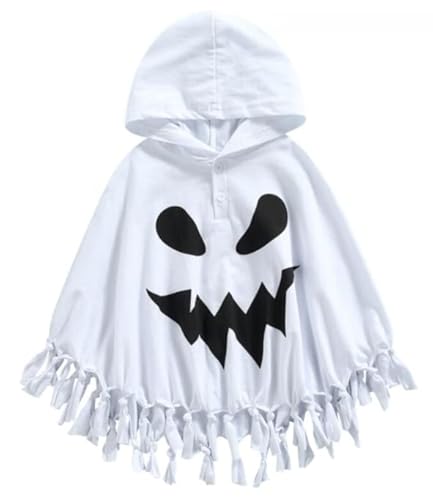 PDYLZWZY Halloween Kleinkind Gespenst Kostüm, Baby Jungen Mädchen Gespenst Kapuzenmantel Cape Weiß Gespenst Gesicht Party Cosplay Robe Gespenst Kostüm PDYLZWZY Halloween Kleinkind Gespenst Kostüm, Baby Jungen Mädchen Gespenst Kapuzenmantel Cape Weiß Gespenst Gesicht Party Cosplay Robe Gespenst Kostüm von PDYLZWZY