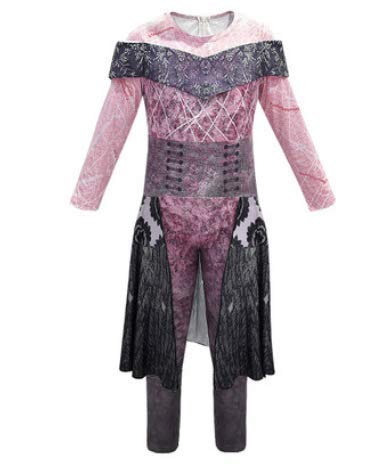 PDYLZWZY Party City Descendants 3 Audrey Halloween Kostüm für Mädchen,Superheld Halloween Langarm Overall Party Cosplay Outfit (Purple, 7-8 Years) von PDYLZWZY