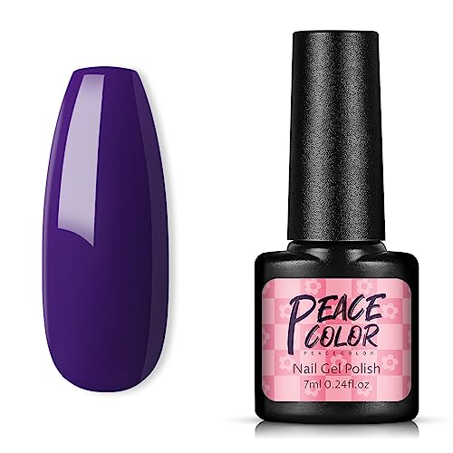 PEACECOLOR UV Gel Nagellack 7ml, Semi Permanent Gellack, Soak Off UV/LED Kunst Maniküre Gel Nail Polish 7ml #44 von PEACECOLOR