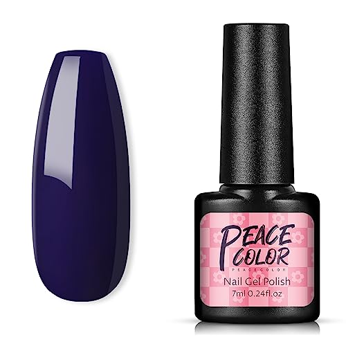 PEACECOLOR UV Gel Nagellack 7ml, Semi Permanent Gellack, Soak Off UV/LED Kunst Maniküre Gel Nail Polish 7ml #45 von PEACECOLOR