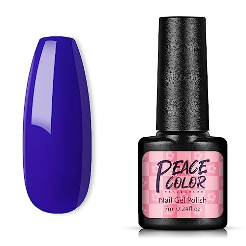 PEACECOLOR UV Gel Nagellack 7ml, Semi Permanent Gellack, Soak Off UV/LED Kunst Maniküre Gel Nail Polish 7ml #46 von PEACECOLOR