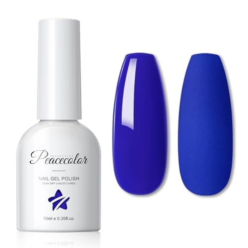PEACECOLOR UV Nagellack Marineblau 10ML Nail Polish Gel Nagellack UV Gelnägel Maniküre Salon, DIY zu Hause von PEACECOLOR