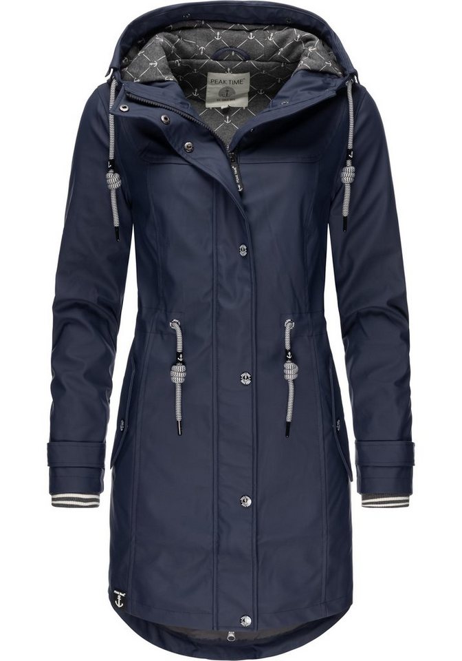 PEAK TIME Regenjacke L60042 stylisch taillierter Regenmantel für Damen von PEAK TIME