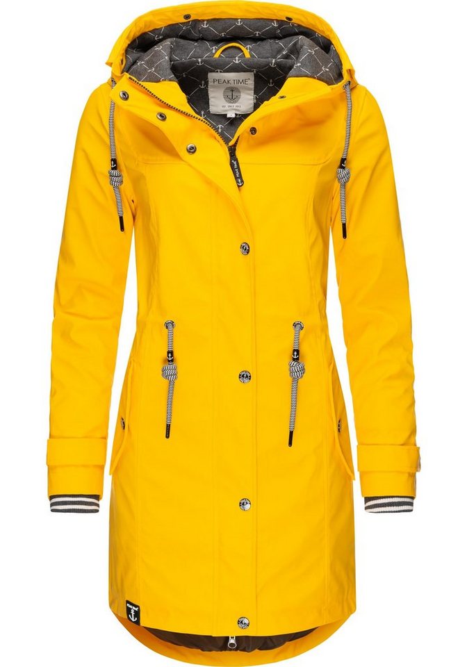 PEAK TIME Regenjacke L60042 stylisch taillierter Regenmantel für Damen von PEAK TIME