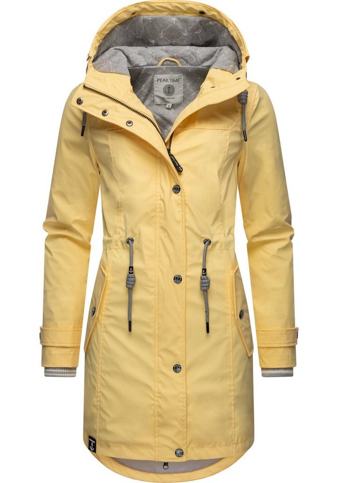 PEAK TIME Regenjacke L60042 stylisch taillierter Regenmantel für Damen von PEAK TIME