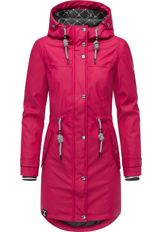 PEAK TIME Regenjacke L60042 stylisch taillierter Regenmantel für Damen von PEAK TIME