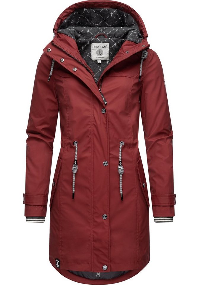 PEAK TIME Regenjacke L60042 stylisch taillierter Regenmantel für Damen von PEAK TIME