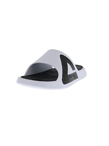 Peak Slipper White Black Pantoffel 45 Weiß Schwarz von PEAK