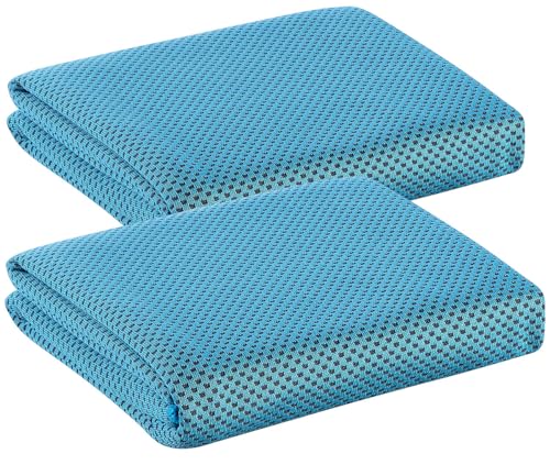 PEARL Kühlhandtuch: 2er-Set effektiv kühlende Multifunktionstücher V2; je 100 x 30 cm (Kühlende Handtücher, Aktiv Multifunktionstuch, Microfasertuch) von PEARL