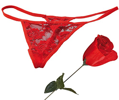 PEARL Tanga: Slip-Rose - Das erotisch-romantische Geschenk (String, Unterhose, Erotik Unterwäsche) von PEARL