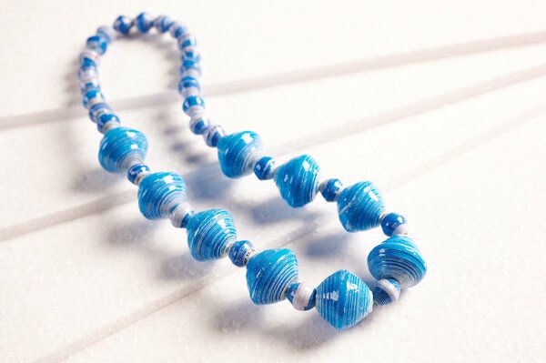 PEARLS OF AFRICA Afrikanische Halskette aus Papierperlen "MASSAI" von PEARLS OF AFRICA