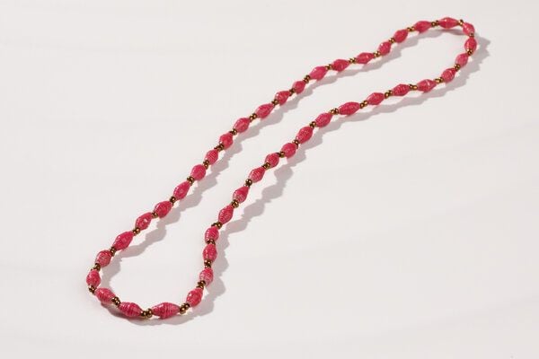 PEARLS OF AFRICA Filigrane Halskette aus Papierperlen "LA PETITE MALAIKA" von PEARLS OF AFRICA