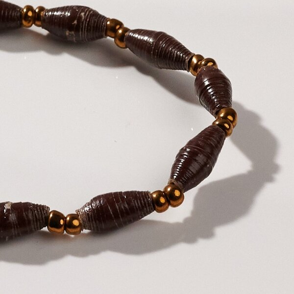 PEARLS OF AFRICA Filigranes Armband aus Papierperlen "ACHOLI" recycelt von PEARLS OF AFRICA