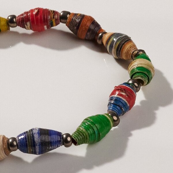 PEARLS OF AFRICA Filigranes Armband aus Papierperlen "ACHOLI" recycelt von PEARLS OF AFRICA