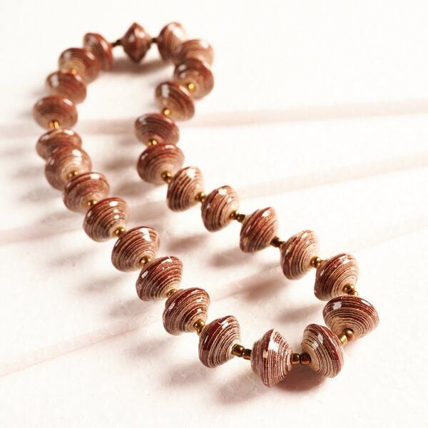 PEARLS OF AFRICA Halskette aus Papierperlen "ACHOLI SHORTY" von PEARLS OF AFRICA
