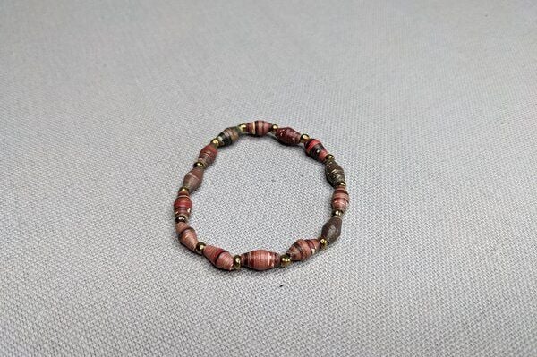 PEARLS OF AFRICA Kinderarmband aus Papierperlen "LIRA" recycelt von PEARLS OF AFRICA