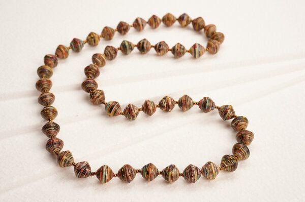 PEARLS OF AFRICA Lange Halskette aus Papierperlen ACHOLI COCO von PEARLS OF AFRICA