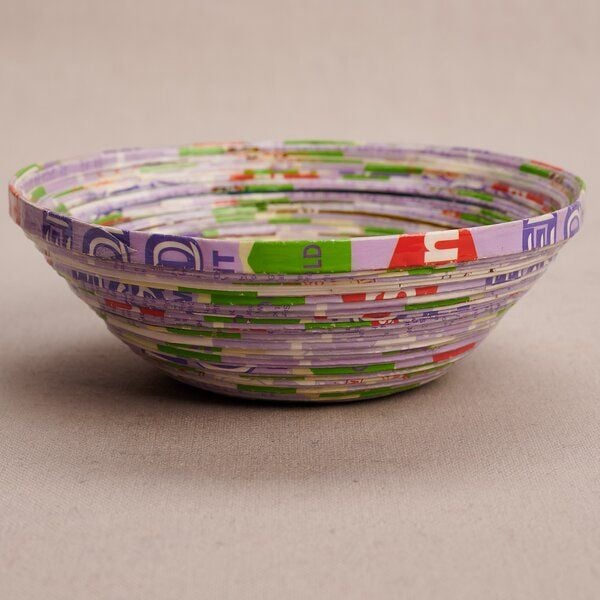 PEARLS OF AFRICA Mittelgroße Schale aus Papier "KITGUM" von PEARLS OF AFRICA