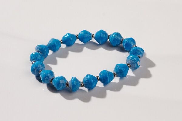 PEARLS OF AFRICA Perlenarmband aus Papierperlen "AFRICA 1ROW" von PEARLS OF AFRICA