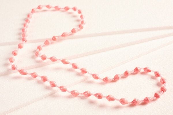 PEARLS OF AFRICA Schicke, lange Halskette aus Papierperlen "SAINT TROPEZ" von PEARLS OF AFRICA