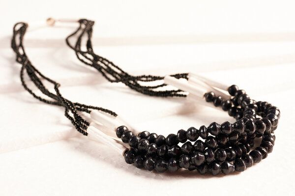 PEARLS OF AFRICA Stylische Halskette aus Papierperlen "LITTLE SISTER ACT" von PEARLS OF AFRICA
