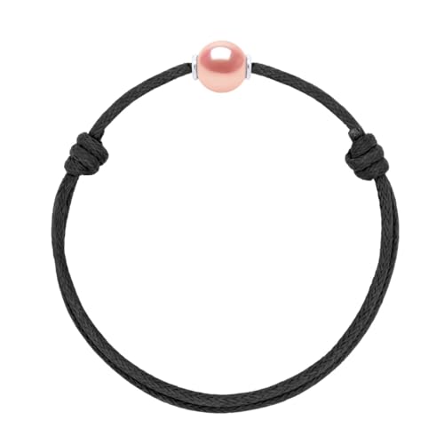 PEARLS & COLORS - Armband echte Süßwasserzuchtperle rund 9-10 mm - Qualität AAA+ - 925 Sterling Silber - Unisex Schmuck von PEARLS & COLORS NATURAL FINE PEARLS