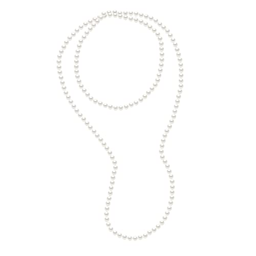 PEARLS & COLORS - OPERA Süßwasser Zuchtperlen String Rund 7-8 mm - Qualität AAA+ - Länge 120 cm - Damenschmuck von PEARLS & COLORS NATURAL FINE PEARLS
