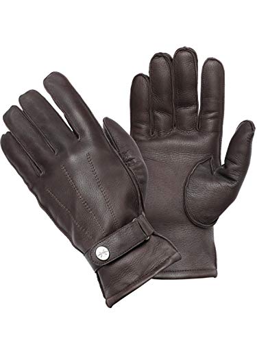 PEARLWOOD Herren Handschuhe HENRY I aus Hirschleder I Braun Größe M von PEARLWOOD