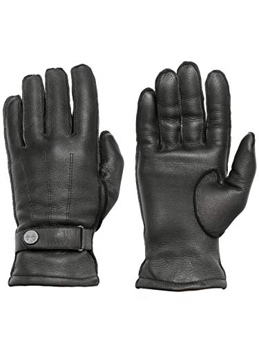 PEARLWOOD Herren Handschuhe HENRY I aus Hirschleder I Schwarz Größe L von PEARLWOOD