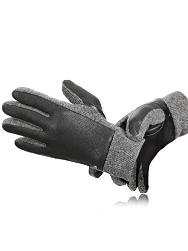 PEARLWOOD Herren Touchscreen Handschuhe NICK I aus Ziegen- und Schafleder I Schwarz Größe S von PEARLWOOD