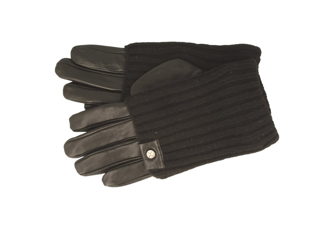 PEARLWOOD Lederhandschuhe Damen Lederhandschuhe Romy mit Umschlag-Stulpe von PEARLWOOD