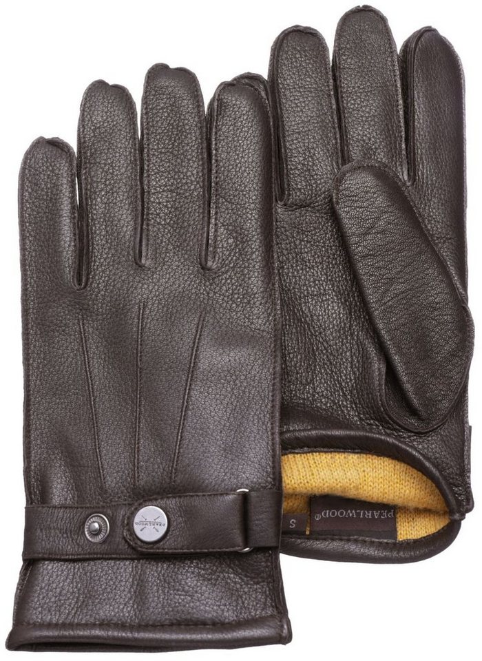 PEARLWOOD Lederhandschuhe Hirschleder Henry mit Woll-Mix-Futter von PEARLWOOD