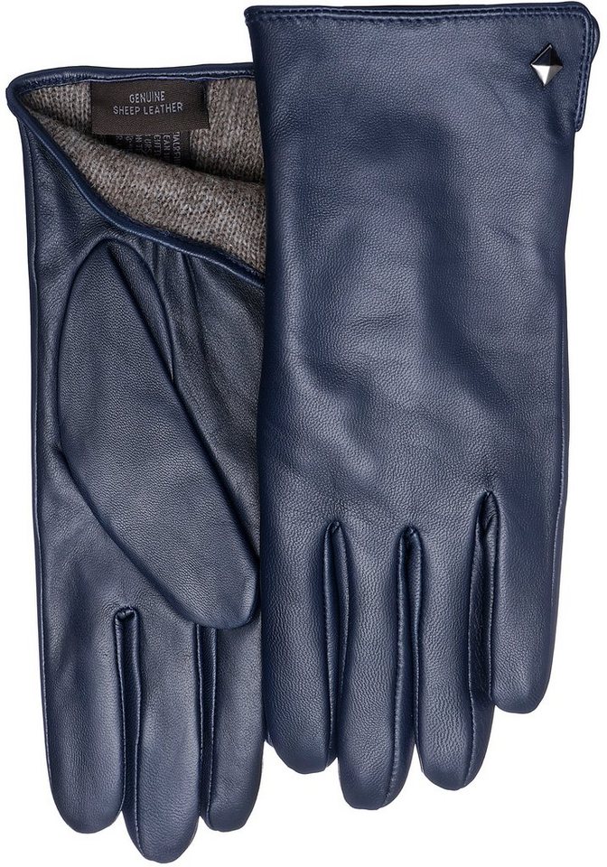 PEARLWOOD Lederhandschuhe Meg dekorativer Rockstud - elastischer Bund - Seitenschlitz PEARLWOOD Lederhandschuhe Meg dekorativer Rockstud - elastischer Bund - Seitenschlitz von PEARLWOOD