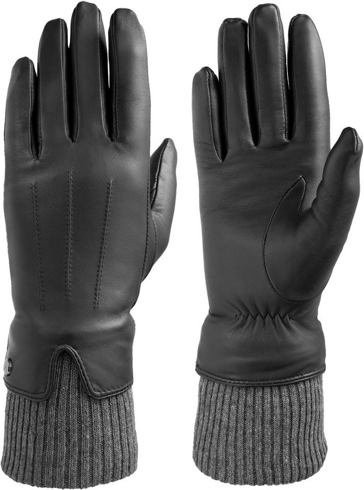 PEARLWOOD Lederhandschuhe Touchscreen proofed - mit 10 Fingern bedienbar von PEARLWOOD