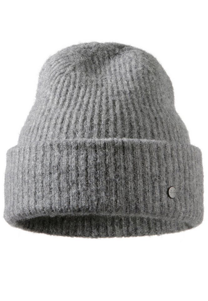 PEARLWOOD Strickmütze ALVA in feinen Rippen gestrickt von PEARLWOOD