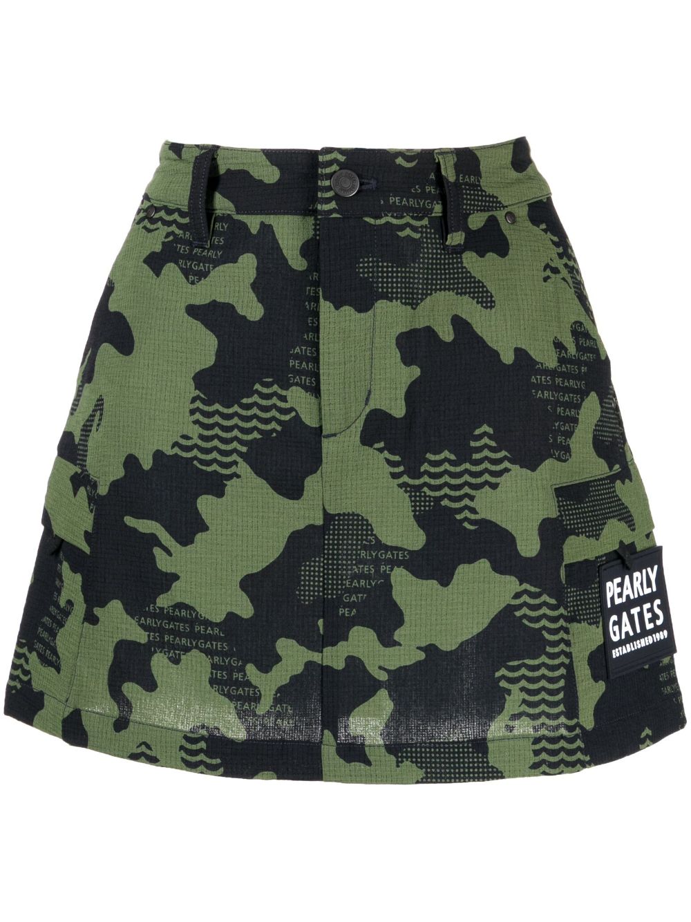 PEARLY GATES Cargohose mit Camouflage-Print - Grün von PEARLY GATES