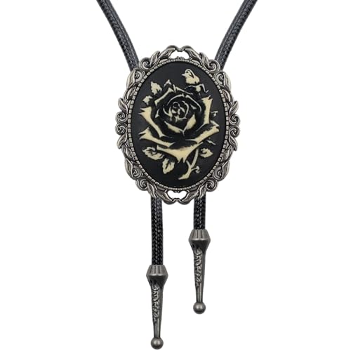 PEARLY JUN Bolo Krawatte Western-Cowboy für Herren und Damen, Cowboy, Braunes Leder, Bolokrawatte, Landhausstil, Stringwear, Hemd, Weste, Western Accessoires Männer von PEARLY JUN