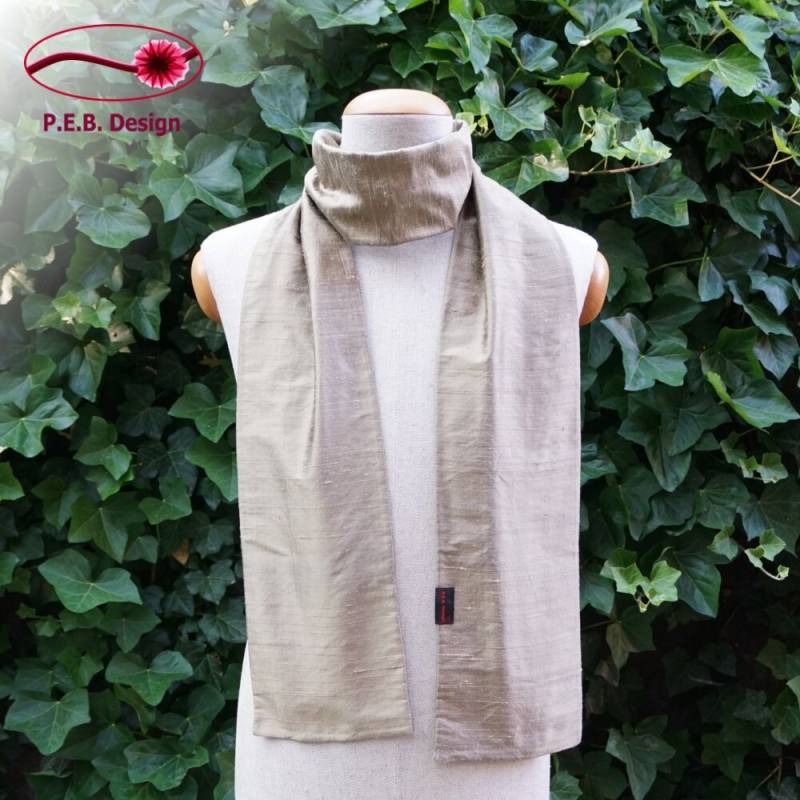 Seiden-Schal in Champagner von PEBdesign