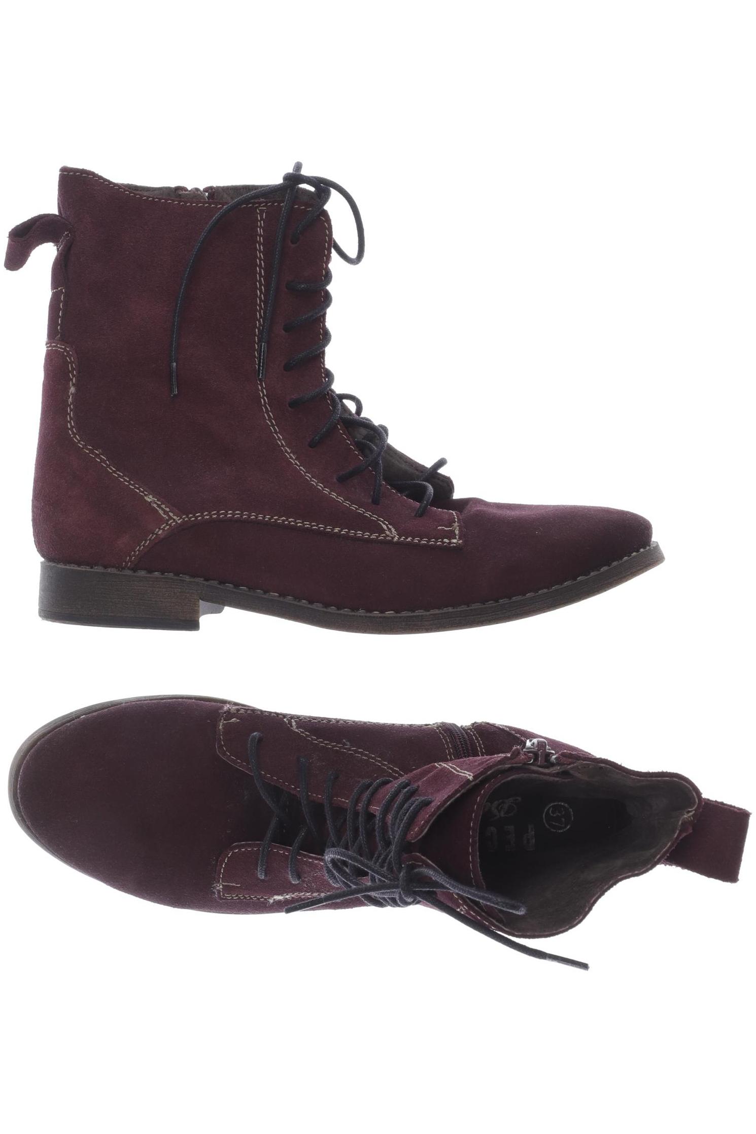 Peckott Damen Stiefelette, bordeaux, Gr. 37 von PECKOTT