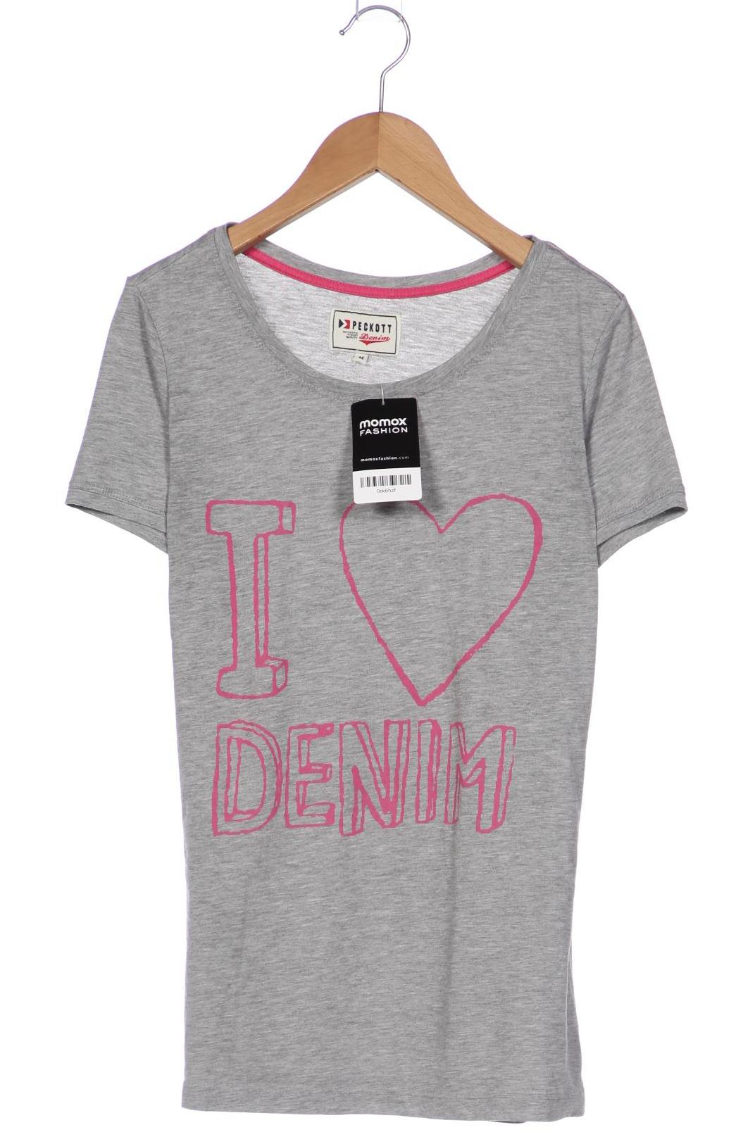 Peckott Damen T-Shirt, grau, Gr. 38 von PECKOTT