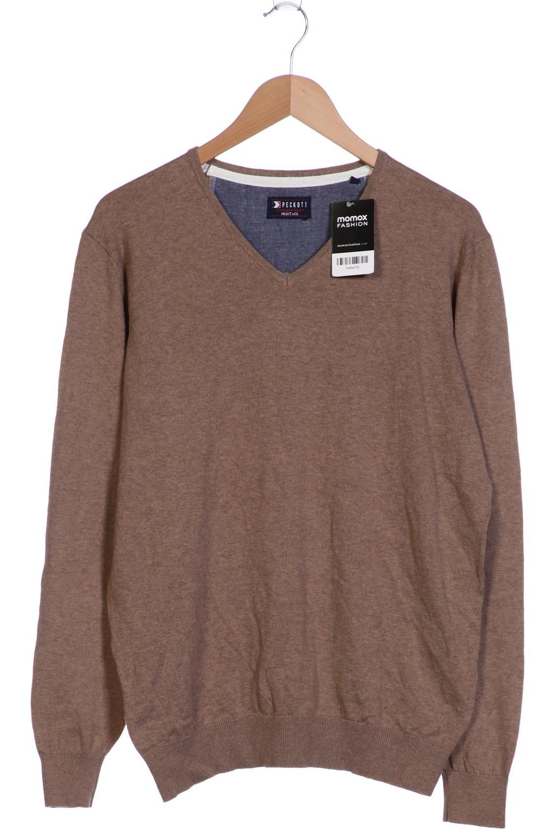 Peckott Herren Pullover, braun, Gr. 52 von PECKOTT